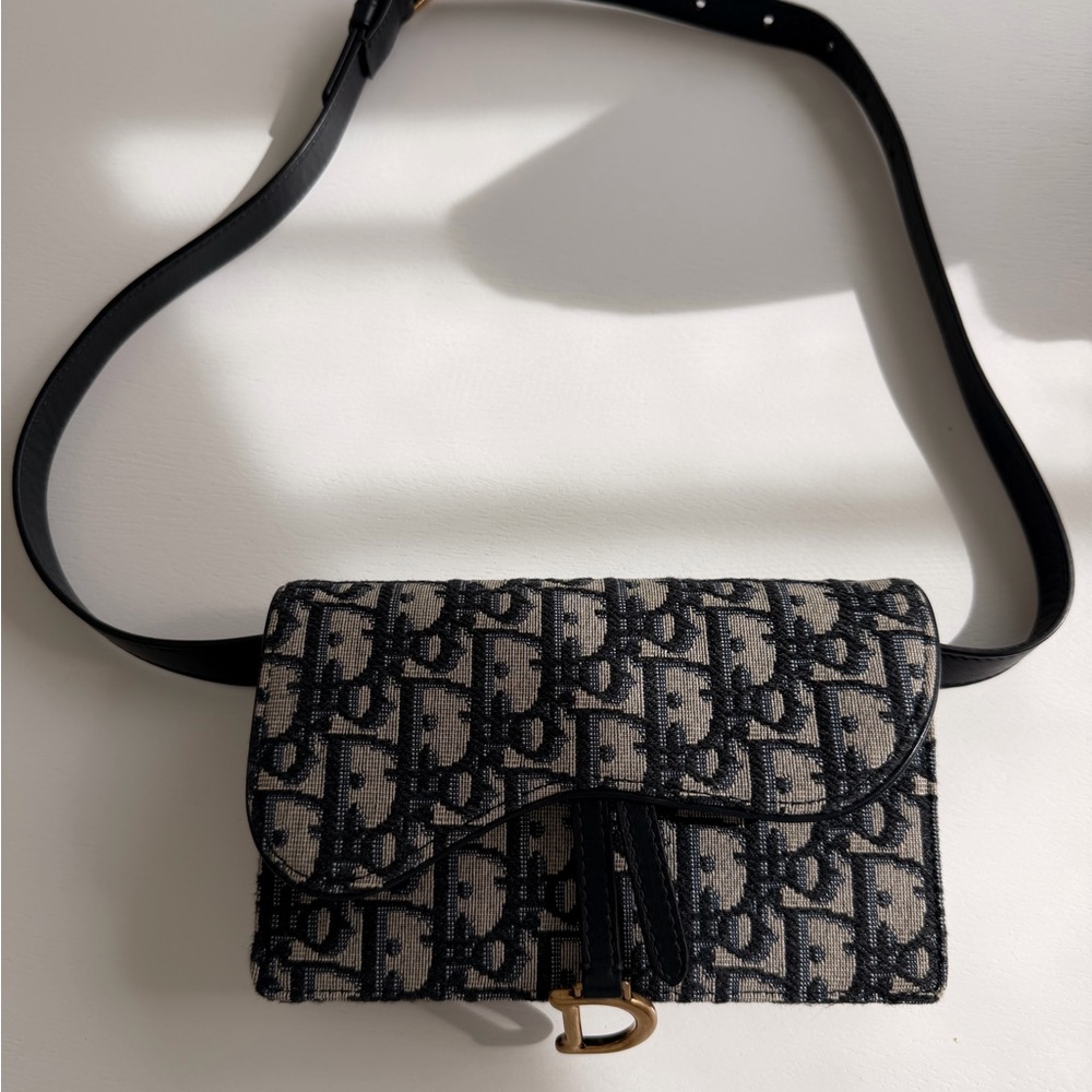 Dior Black and Gold Crossbody Bag